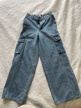 Urban Outfitters Baggy Cargo Jeans with Elastic Waistband